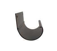 Renoplast® R50 Raccord de gouttière en aluminium | 8 cm Graphite | Gouttière d'évacuation des eaux pluviales Profilés en tôle pliée | Gouttière à emboîter pour abri de jardin Carport Terrasse Balcon