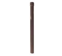 Renoplast® R50 Tuyau de descente en aluminium | 200cm DN 40mm Marron semi-circulaire| Gouttière d'évacuation des eaux pluviales Profilés de tôle pliée| Abri de jardin Carport Terrasse Gouttière Balcon