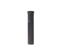 Renoplast® R50 Tuyau de descente en aluminium | 50cm DN 40mm Graphite semi-circulaire | Gouttière d'évacuation des eaux pluviales Profilés de tôle pliée | Abri de jardin Carport Gouttière de balcon
