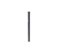 Renoplast® R50 Tuyau de descente en aluminium | 50cm DN 40mm Gris semi-circulaire | Gouttière d'évacuation des eaux pluviales Profilés de tôle pliée | Abri de jardin Carport Terrasse Gouttière Balcon