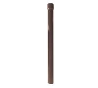 Renoplast® R50 Tuyau de descente en aluminium | 50cm DN 40mm Marron semi-circulaire | Gouttière d'évacuation des eaux pluviales Profilés en tôle pliée| Abri de jardin Carport Terrasse Gouttière Balcon