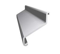 Renoplast® Raccord Pour Profilé D'égout K102 Graphite | Finition de Terrasses et de Balcons | Sols Carrelés sur Mortier-colle | Systèmes D'évacuation D'eau Profilé D'angle | Protection Anticorrosion