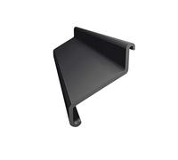 Renoplast® Raccord Pour Profilé D'égout K30 Graphite | Finition de Balcon | Sols Carrelés sur Mortier-colle | Systèmes D'évacuation D'eau Profilé D'angle | Protection Anticorrosion Profilé de Terrasse