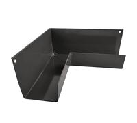 Renoplast® RK65 Aluminium Cornière de gouttière, angle intérieur 90° Graphite, Gouttière Gouttière d'évacuation des eaux de pluie Tôle pliée, Abri de jardin Abri de voiture Terrasse