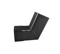 Renoplast® RK65 Aluminium Coude de tuyau de descente, angle 87º 45x45mm Graphite, Gouttière Gouttière de toit Drainage de toit Profilés en tôle pliée, Abri de jardin Abri de voiture Terrasse