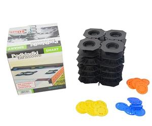 Renoplast® SMART Set Palier réglable en hauteur Console de terrasse Dalles de terrasse Palier de terrasse réglable Sous-construction Pad de balcon | Hauteur 12mm Mortier de joint 2mm | 10 m²