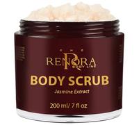 RENORA | Gommage corporel naturel| Sugar Touch| Gommage corporel exfoliant, peau douce et hydratée| Ingrédients naturels, sucre, jasmin, miel d'acacia et huile d'amande| Tous types de peau| 200ml
