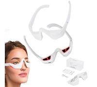 Renouveau Dispositif à l'écorche pour les paupières, dispositif de luminothérapie rouge, lunettes de thérapie rouge microcurrent, déménagement des sacs d'yeux pour les cercles sombres (1Pc)