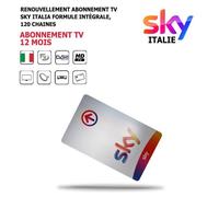Renouvellement Abonnement Tv Sky Italia Formule Intégrale 12 mois, 120 Chaines, HD, Via Satellite Host Hotbird 13°Est