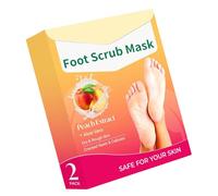 Renouvellement des pieds biodégradables 60 minutes pour enlever la peau morte, hydratant, parfums de pêches, inclus