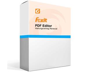 Renouvellement du contrat de maintenance Foxit PDF Editor