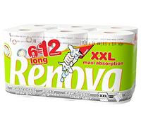 Renova Essuie-tout Max Absorption Compact Rouleau Taille XXL, 6 Pièces