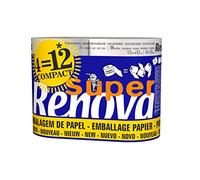 Renova Lot de 4 rouleaux de papier hygiénique super-triple, équivalent à 12 rouleaux standard