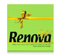 Renova Lot de 40 serviettes en papier Gold Vert