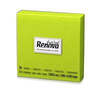 Renova Lot de 9 paquets de 3 serviettes en papier pour cocktail Vert