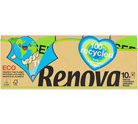 Renova Mouchoirs étuis Recy mballage et papier recyclé, 4 plis, 10 paquets