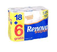 Renova Papier toilette 10135 — 24 rouleaux, 2 plis, blanc