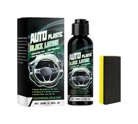 Rénovateur De Garnitures Noires Pour Véhicules | 100 ml pour Intérieur Auto,Solution de Rénovation pour Tableau de Bord,pour Garniture Siège Tableau de Bord Pare-chocs Porte Volant Console Meuble Appa