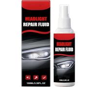 Rénovateur de lentilles de phares (100 ml) - Nettoyant pour phares de voiture (jaunissement et oxydation) - Spray d'entretien pour optiques - Réparation et nettoyage (SUV, Camions)