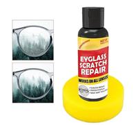 Rénovateur de Rayures de Verres - 100g Kit de Nettoyante Anti-rayures pour Lunettes,Nettoyant Pour Lunettes Avec Revêtement Protecteur,pour Usage Quotidien Maison Bureau École Voyage Adultes