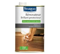 Starwax Rénovateur protecteur parquets vitrifiés & sols stratifiés 1L – Protège & estompe rayures