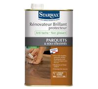 Starwax Rénovateur protecteur parquets vitrifiés & sols stratifiés 1L – Protège & estompe rayures