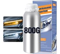 Renovateur Phare Voiture - 800G Kit Rénovation Phares Voiture, Nettoyant Phare Voiture Kit Polissage, Kit de Restauration de Phares pour Auto et Moto de Réparer Phares Jaunis, Flous et Rayés