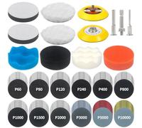 Renovateur Phare Voiture, Kit Rénovation Phare 133, Kit Polissage Phares Voiture, Kit de Restauration de Phares pour Auto et Moto, Papier à Poncer Carrosserie et Bois, Papier Abrasif 75mm Wet et Dry