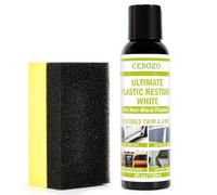 Rénovateur Plastique Incolore,Formule Premium Imperméable, Augmente la Brillance & Résistant aux UV pour Renovateur Plastique Voiture Polish Plastique pour Chaque Couleur (sauf Le Noir)
