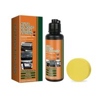 Rénovateur Plastique Noir,Formule Premium Imperméable,Polish Plastique Voiture Interieur,Augmente Brillance & Résistant aux UV & Prévenir l'oxydation pour Renovateur Voiture Extérieur et Interieur (1)