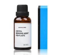 Rénovateur Plastique Voiture 2025 - Entretien Extérieur/Intérieur, Efface Rayure Plastique Auto Moto, Revitalisant Plastique Noir avec Protection UV Durable 30ML (1 Set)