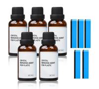 Renovateur Plastique Voiture Extérieur, 2025 Nouveau Polish Voiture Rénovateur Plastiques Extérieurs Noirs, Renovateur Plastique Restaurateur Plastique, Éclat Garnitures Noires (5PCS)