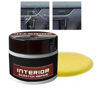 Renovateur Plastique Voiture Interieur, Cire De Réparation De Rayures, Efface Rayure Plastique pour Voiture, Efface Rayure Voitures, Kit Réparation pour Rayures sur Tableau Bord avec Protection UV