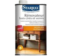 STARWAX Rénovateur bois cirés et vernis pour mobilier intérieur -Nettoie,estompe les rayures et taches - Redonne brillance & Eclat - Nourrit & ravive la teinte d'origine - Fabriqué en France - 500ml