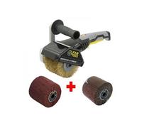 Ponceuse à bande Fartools Rénovateur REX120C brosse a lamelles et brosse fibre synthétique Spécial bois