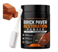 Rénovation de brique Poudre 80 g ravivant la couleur des pierres, masquant | Raviveur de briques décolorées avec brosse pour terrasse, , extérieur, pelouse, jardin, entrée de garage