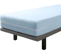 ¿ Rénove Matelas Élastique, Éponge Bouclette 100% Coton - Bleu, 140x190/200cm Protège-Matelas Alèse Housse Integrale De Matelas ¿ Disponible En Plusieurs Dimensions