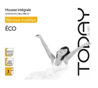 Rénove-Matelas Today - 140x190 Cm - Polyester - Bleu - Synthétique - Imperméable Multicolore