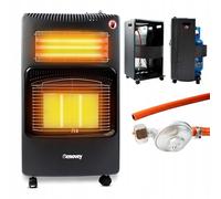 Renovey Chauffage hybride 2en1, gaz 4200W + électrique 1260W, radiateur portable pour maison, garage, atelier et véranda