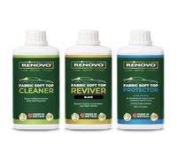 Renovo Kit Rénovation Capote Tissu Noir - Kit de 3 produits de 500 ml