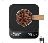 RENPHO Balance à café, espresso avec minuteur,à café rechargeable haute précision 0.1g pour Pour Over, 3kg