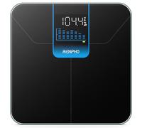 RENPHO Balance de poids corporel numérique avec tendance du poids sur 7 jours sur grand écran LED, haute précision, avec base stable et durable