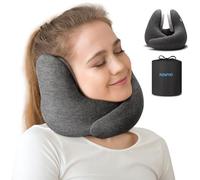 RENPHO Coussin de Voyage, Coussin de Nuque Vogage Mémoire de Forme, Oreillers de Voyage, Coussin Avion Cou Lavable, Oreiller Cervical Réglable, Oreiller Avion pour Adulteà, Coussin Cou Voyage