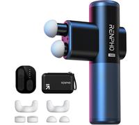 Renpho duo mini pistolet de massage avec doubles t tes FSA HSA Masse-percussion des tissus profonds ligibles pour le voyage Utilisez des envelop