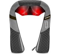 RENPHO Masseur pour Cou Épaules et Dos avec Chauffage, Massage Électrique avec rouleaux de massage à Shiatsu 3D-rotation, Massage Cervical à Vitesse Réglable pour le bureau à domicile