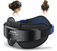 RENPHO Eyeris Masc Masque de massage pour la tête et les yeux, Masque chauffant pour les yeux et la tête contre les migraines, Masseur de maux de tête pour le front, l'occiput et les tempes