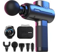 RENPHO Pistolet de Massage, 3200 tr/min, 10mm Amplitude, 5 Vitesses & Têtes