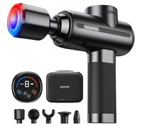 RENPHO Pistolet de massage avec Tête Chaude et Froide, Massage à Percussion | Version 2026 : pistolet de massage sportif avec écran VA, batterie de 2500 mAh, 3200 tr/min et étui de transport