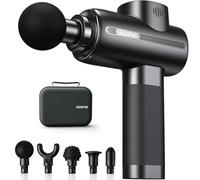 RENPHO Pistolet de Massage Musculaire, Massage Gun 3200 tr/min Appareil de Massage Masseur Musculaire avec Batterie 2500 mAh et Charge USB C, Ultra Silencieux