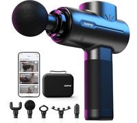 Pistolet de Massage Musculaire, RENPHO Appareil de Massage avec Bluetooth, Massage Gun Masseur de Muscle Profonds 3200 tr/min, 5 Têtes de Massage Appareil de Massage, Ultra Silencieux